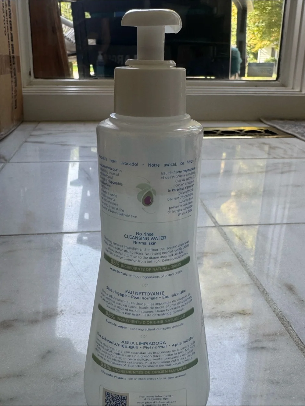 No Rinse Cleansing Water for Baby - White & Green